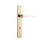 10254 - Como Lever - Rectangular Backplate - Polished Brass - Passage