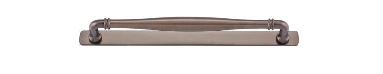 21081B - Sarlat Cabinet Pull with Backplate - CTC256mm - Signature Brass