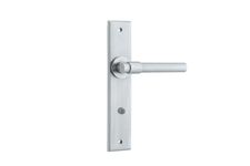 12404 - Helsinki Lever - Chamfered Backplate - Brushed Chrome - Passage