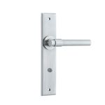 12404 - Helsinki Lever - Chamfered Backplate - Brushed Chrome - Passage