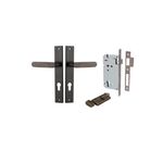 10748KENTR60KT - Bronte Lever - Rectangular Backplate Entrance Kit with High Security Lock - Signature Brass - Entrance