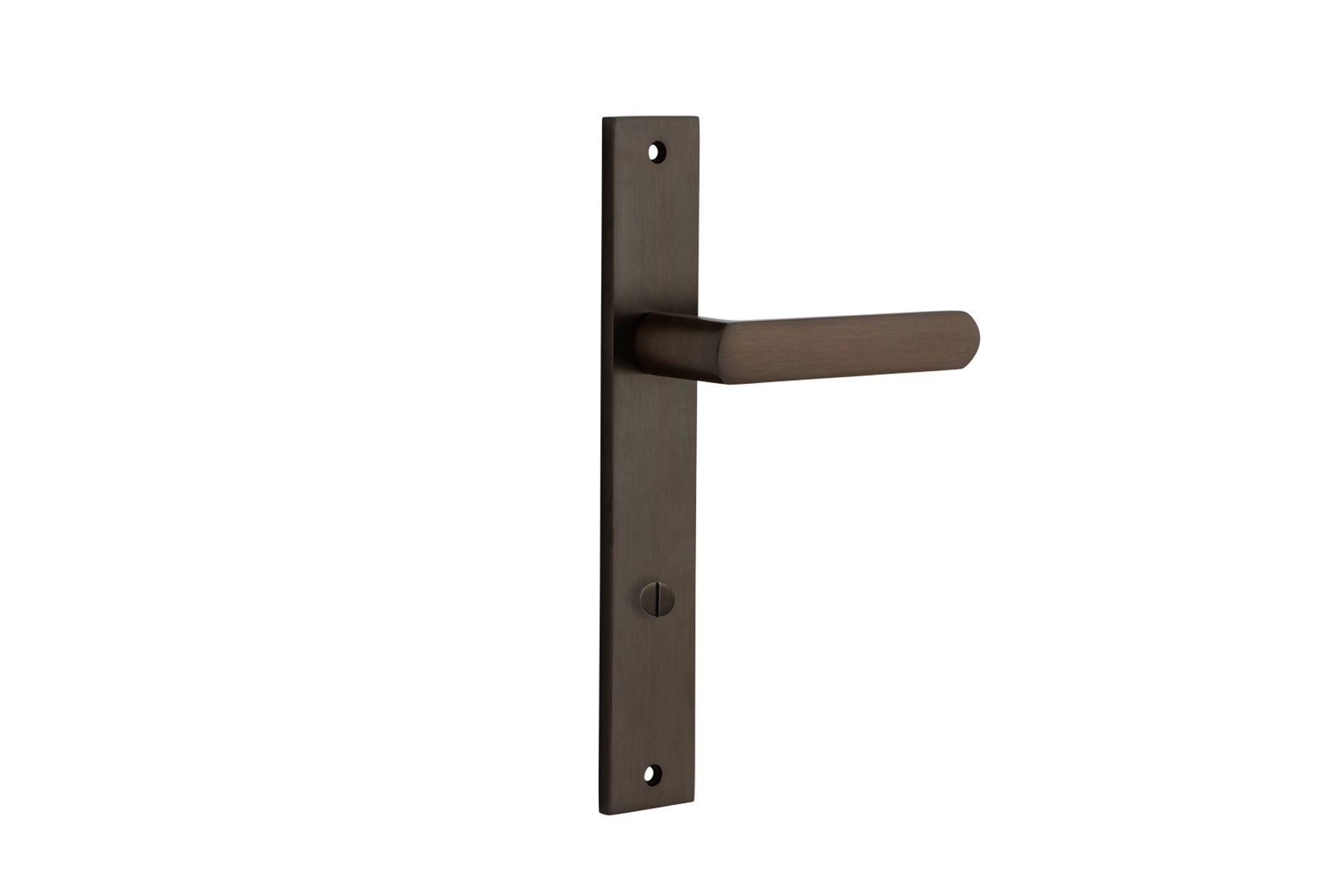 10860P85 - Osaka Lever - Rectangular Backplate - Signature Brass - Privacy