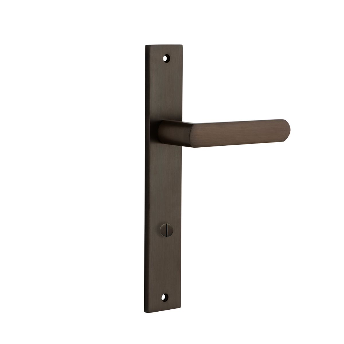 10860P85 - Osaka Lever - Rectangular Backplate - Signature Brass - Privacy