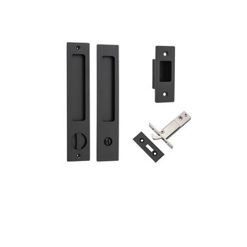 Rectangular Sliding Door Pull Privacy Kit with Privacy Turn