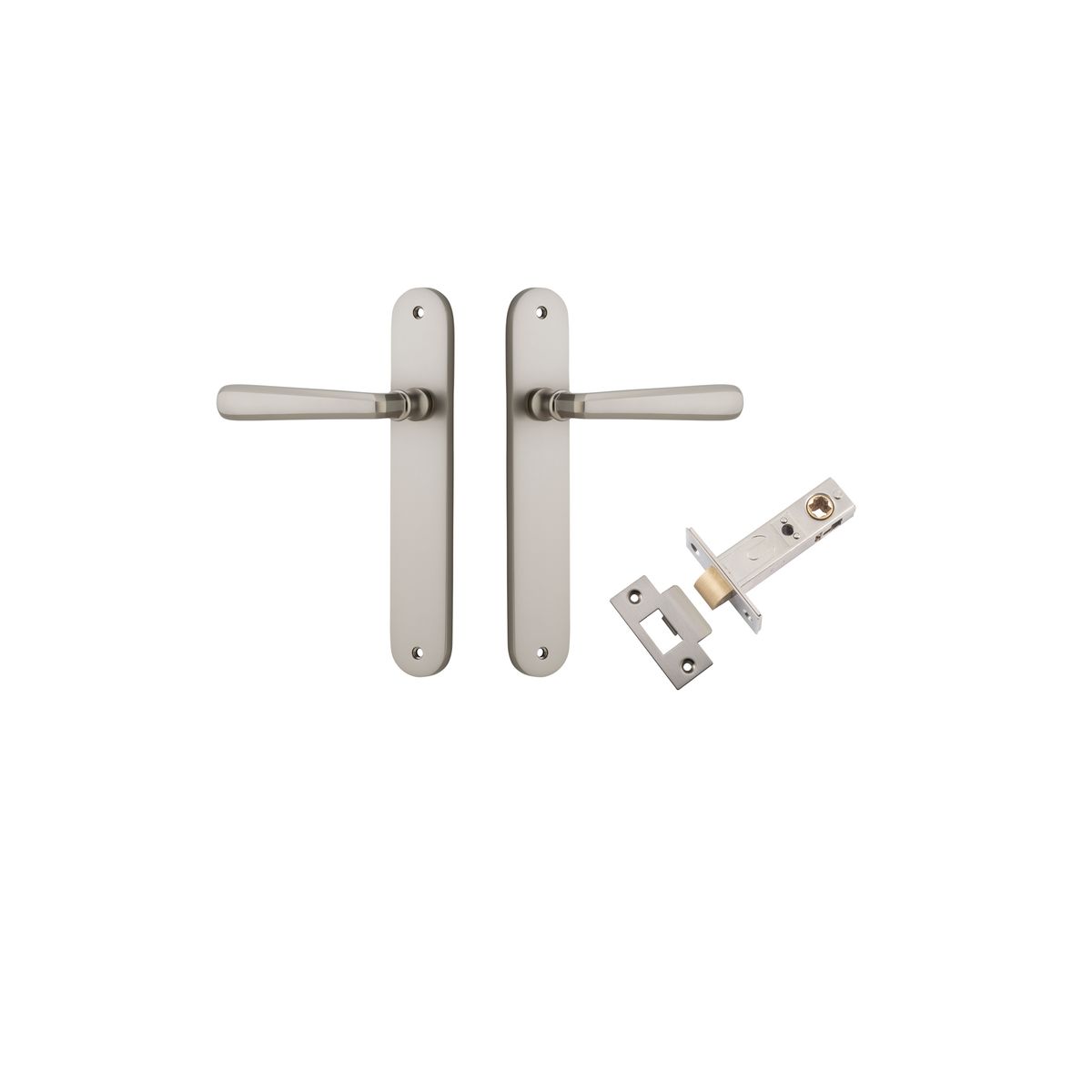 14876KPASS60 - Copenhagen Lever - Oval Backplate Passage Kit - Satin Nickel - Passage