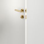24000KPRIV60 - Puerto Lever - Round Rose Privacy Kit with Separate Privacy Turn - Brushed Gold PVD - Privacy