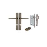 10702KENTR60KK - Baltimore Lever - Rectangular Backplate Entrance Kit with High Security Lock - Signature Brass - Entrance