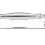 21064B - Sarlat Cabinet Pull with Backplate - CTC128mm - Polished Chrome