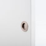 21795 - Round Flush Pull - Satin Nickel - Passage