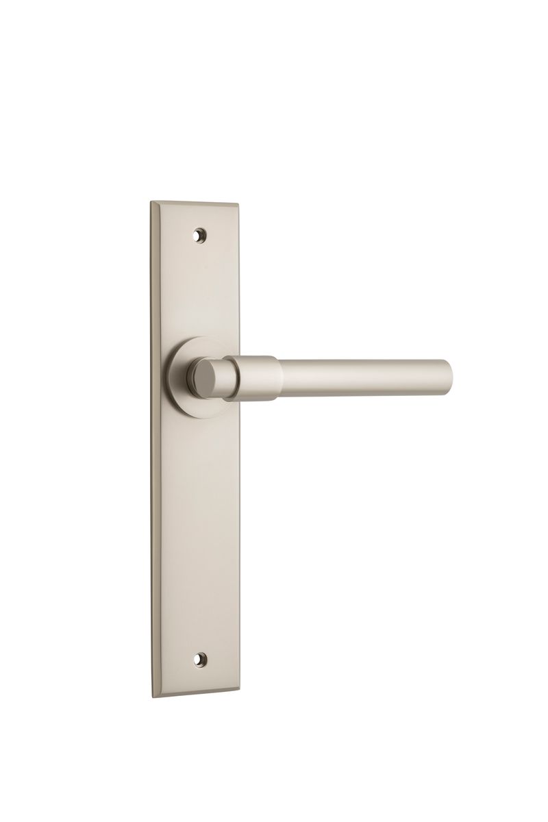 14904 - Helsinki Lever - Chamfered Backplate - Satin Nickel - Passage