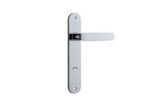 11764 - Bronte Lever - Oval Backplate - Polished Chrome - Passage