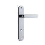 11764 - Bronte Lever - Oval Backplate - Polished Chrome - Passage