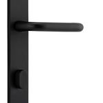 12844P85 - Oslo Lever - Rectangular Backplate - Matt Black - Privacy