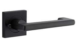 21173KIBPRIV60 - Baltimore Return Lever - Square Rose (Inbuilt Privacy) - Matt Black - Privacy