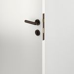 24002KENTR60KK - Puerto Lever - Round Rose Entrance Kit with Separate High Security Lock - Signature Brass - Entrance