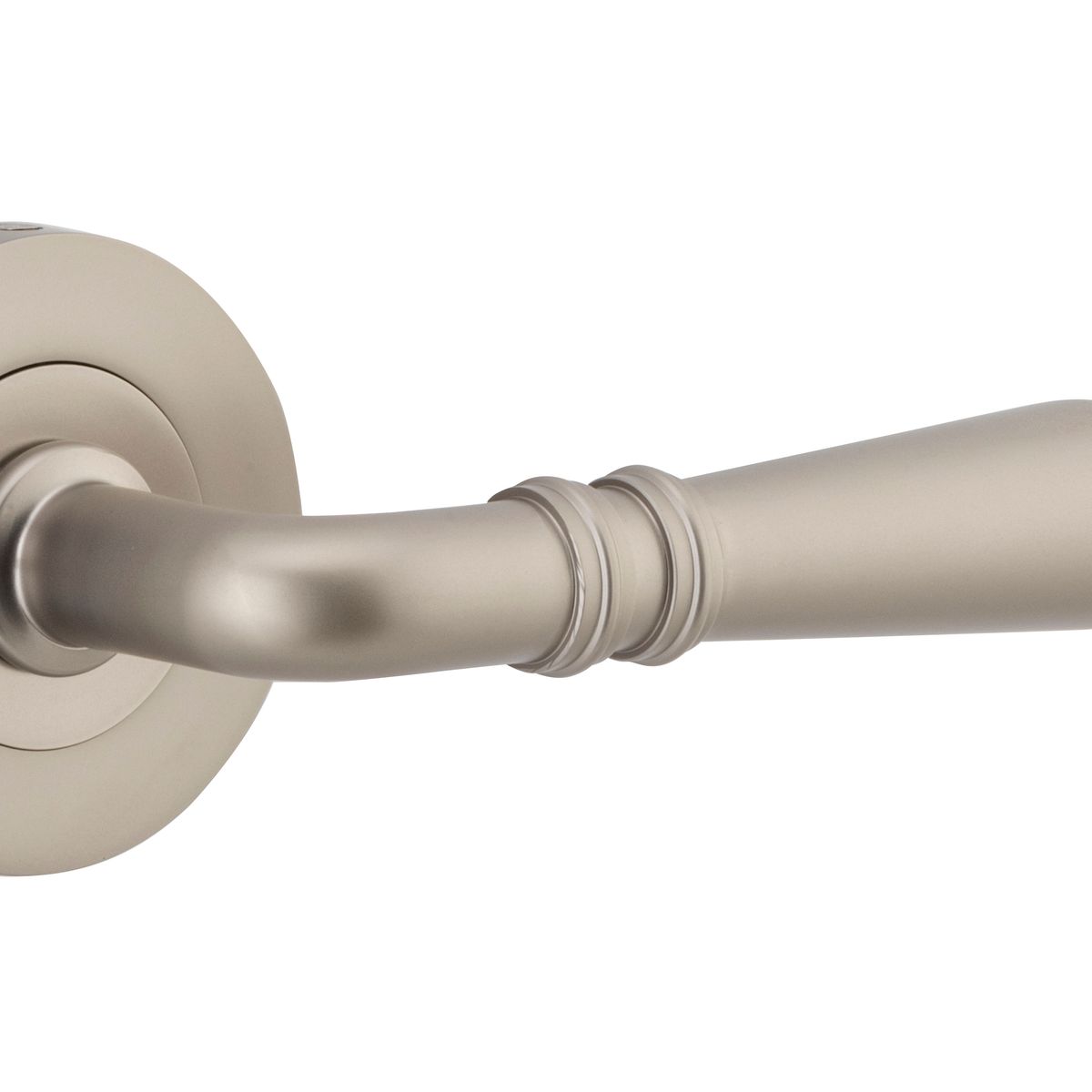 9209KIBPRIV60 - Sarlat Lever - Round Rose (Inbuilt Privacy) - Satin Nickel - Privacy