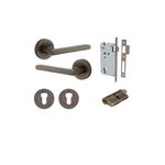 9211KENTR60KK - Baltimore Lever - Round Rose Entrance Kit with Separate High Security Lock - Signature Brass - Entrance