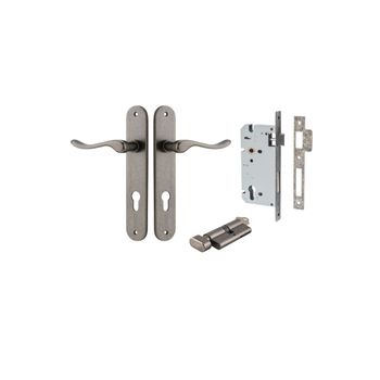 Stirling Lever - Oval Backplate Entrance Kit with High Security Lock