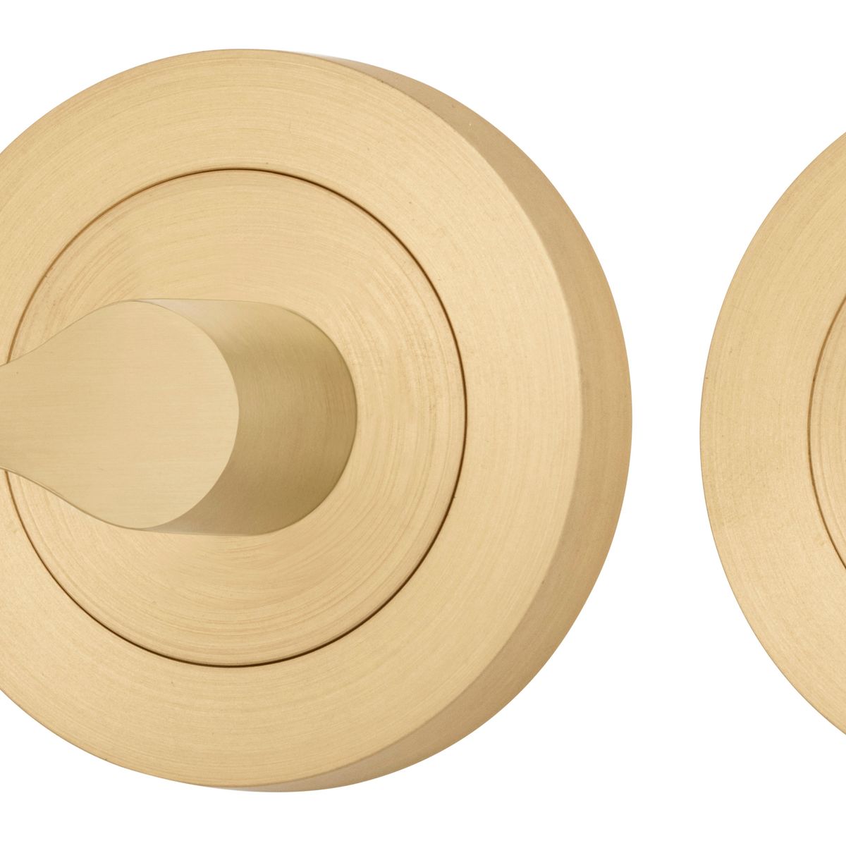 21715 - Accessibility Privacy Turn with Indicator - Round - Brushed Brass