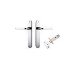 11732KPASS60 - Annecy Lever - Oval Backplate Passage Kit - Polished Chrome - Passage