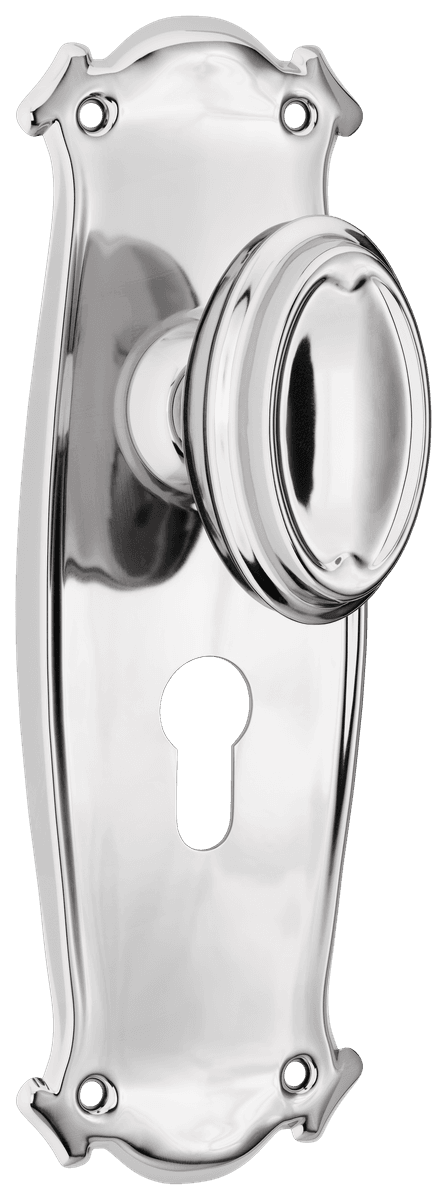 Bungalow Door Knob - Long Backplate