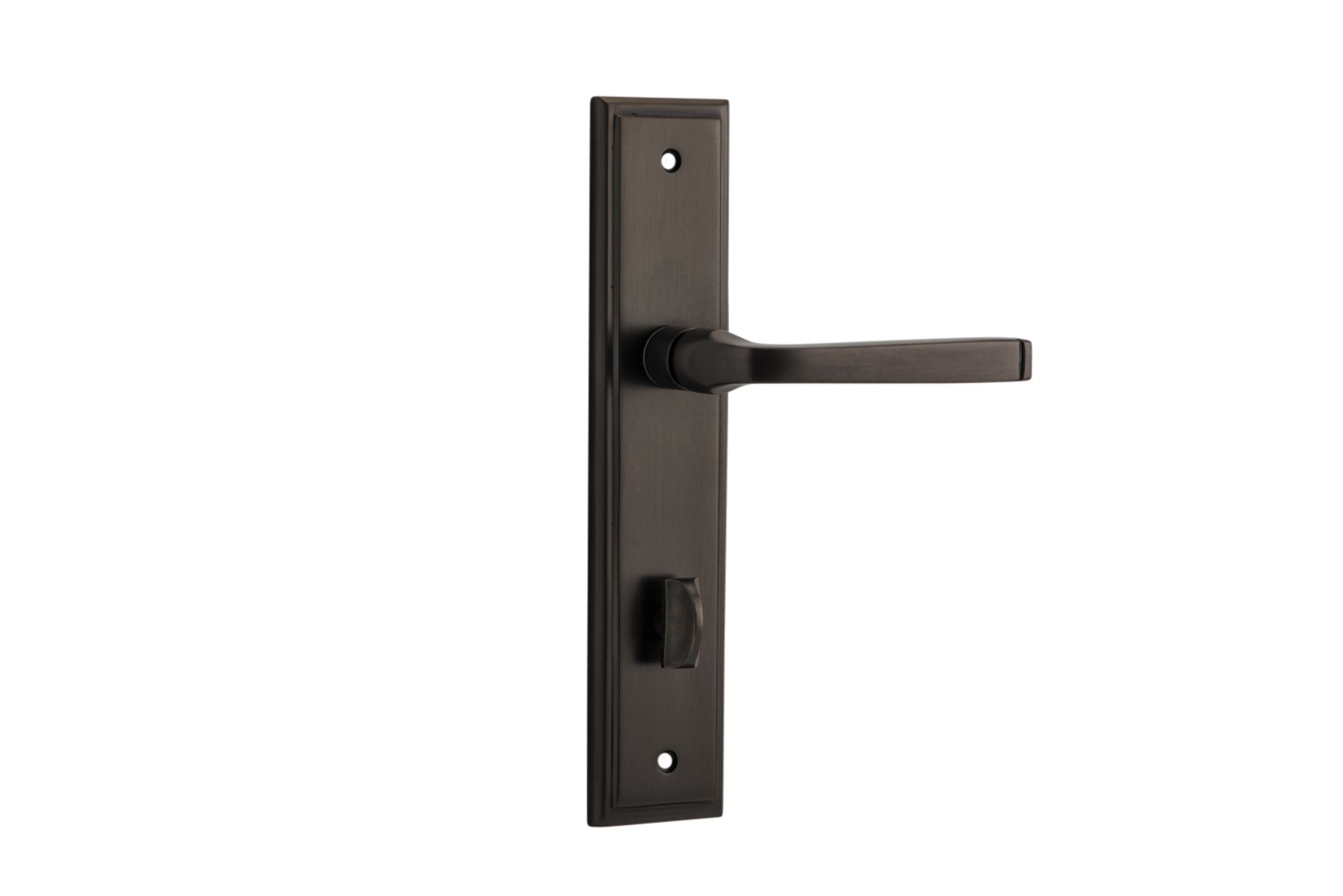 10744P85 - Annecy Lever - Stepped Backplate - Signature Brass - Privacy