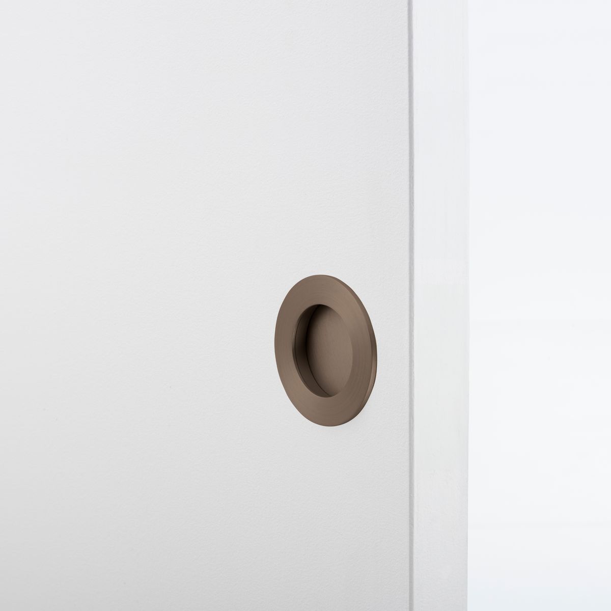 21790 - Round Flush Pull - Signature Brass - Passage
