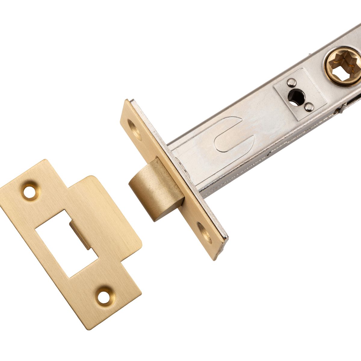 21470 - Split Cam Tube Latch - 70mm Backset - Brushed Brass
