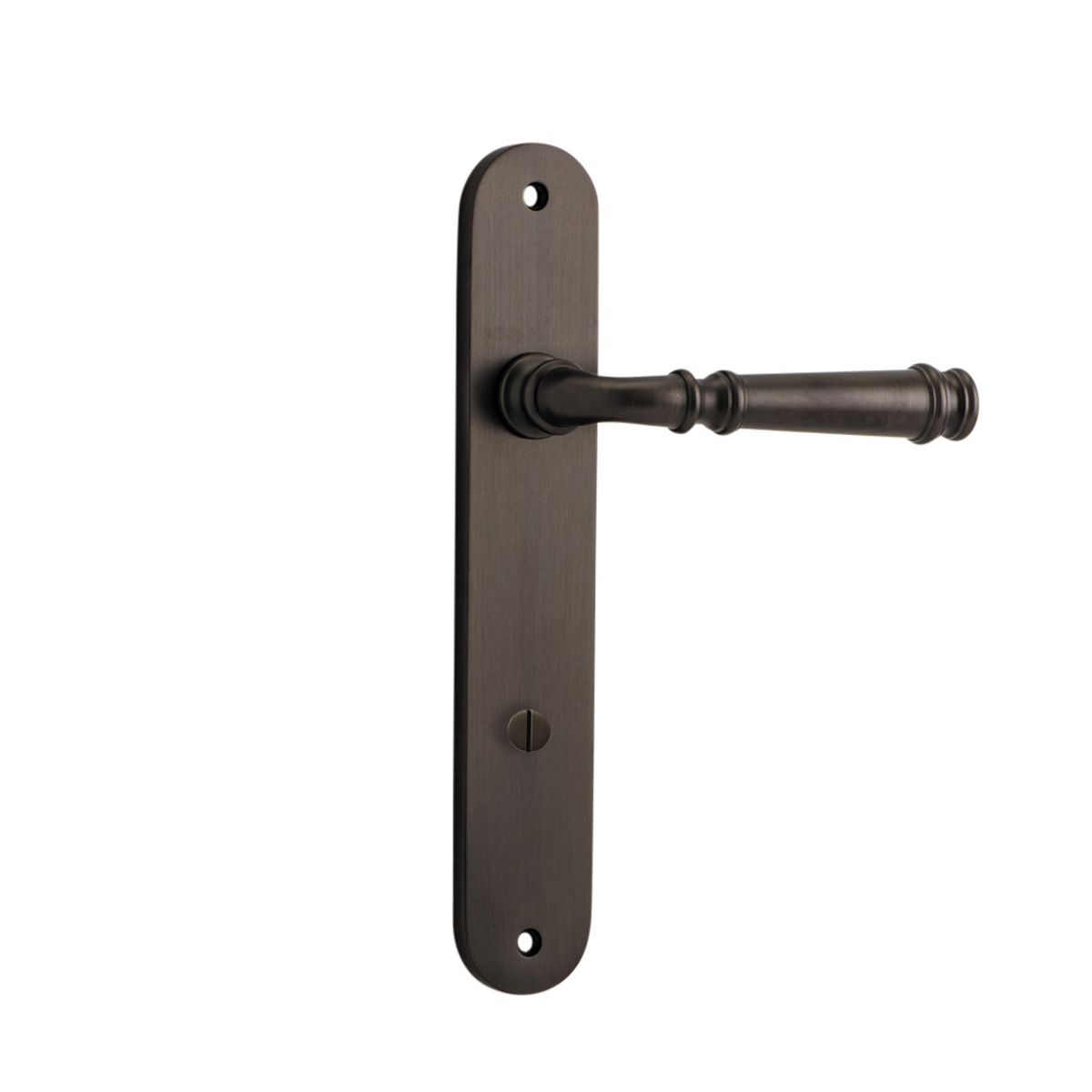 10730P85 - Verona Lever - Oval Backplate - Signature Brass - Privacy