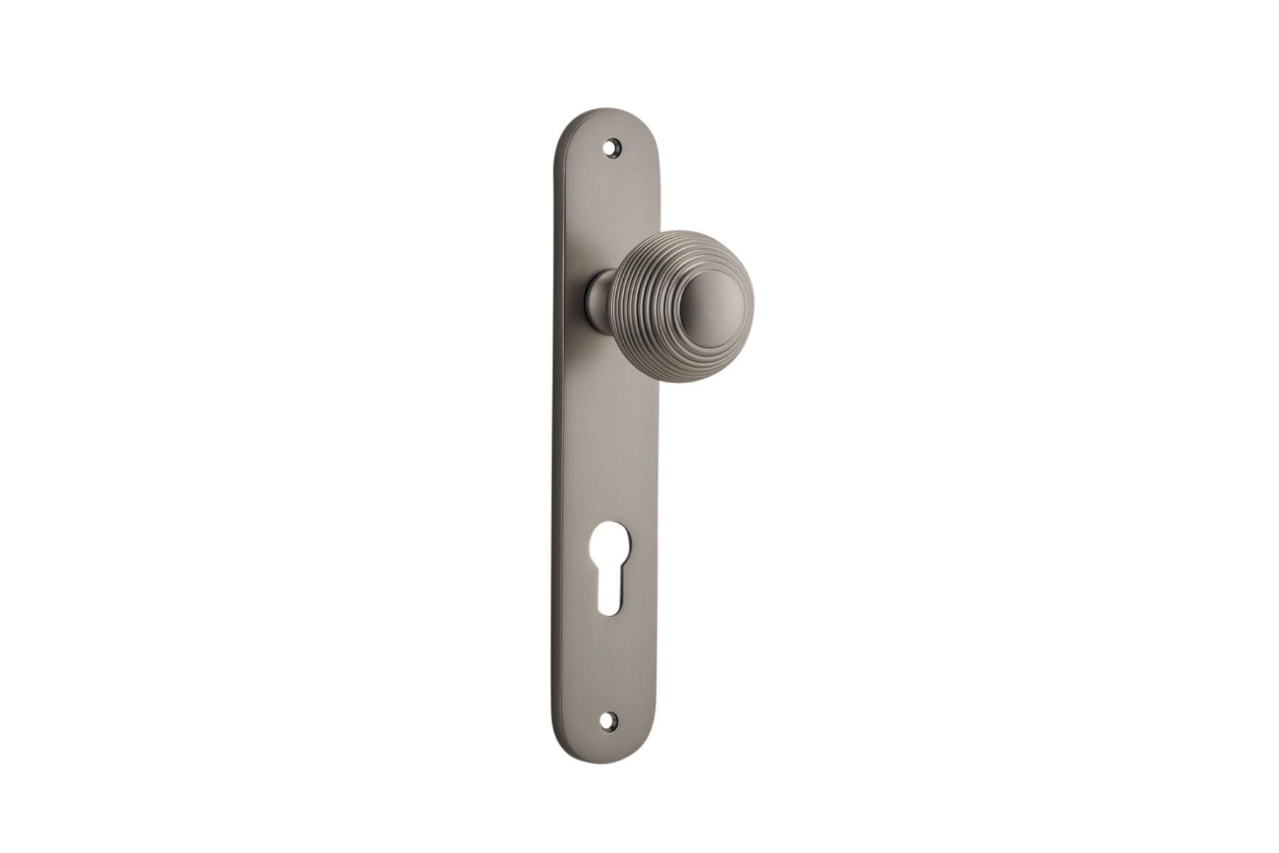 14836E85 - Guildford Knob - Oval Backplate - Satin Nickel - Entrance