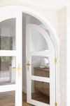 15364KENTR60KT - Osaka Lever - Oval Backplate Entrance Kit with High Security Lock - Brushed Brass - Entrance