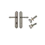 16812KPRIV60 - Sarlat Lever - Shouldered Backplate Privacy Kit with Privacy Turn - Graphite PVD - Privacy