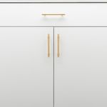 21006 - Helsinki Cabinet Pull - CTC128mm - Brushed Brass