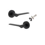 0363KPASS60 - Como Lever - Round Rose Passage Kit - Matt Black - Passage