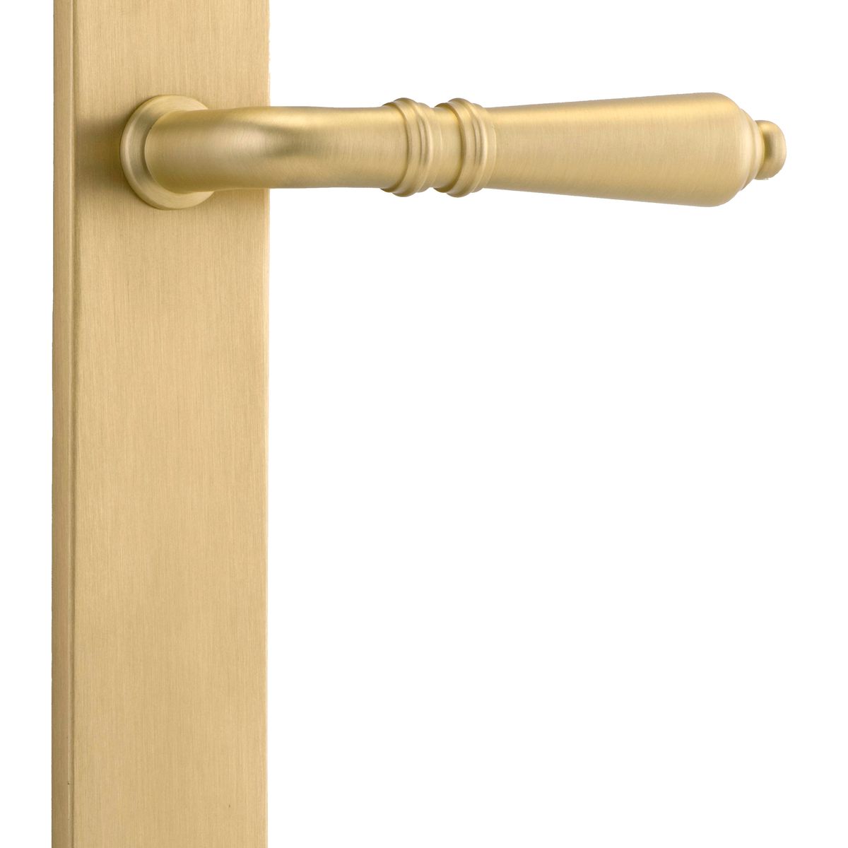 16224 - Sarlat Lever - Oval Backplate - Brushed Gold PVD - Passage