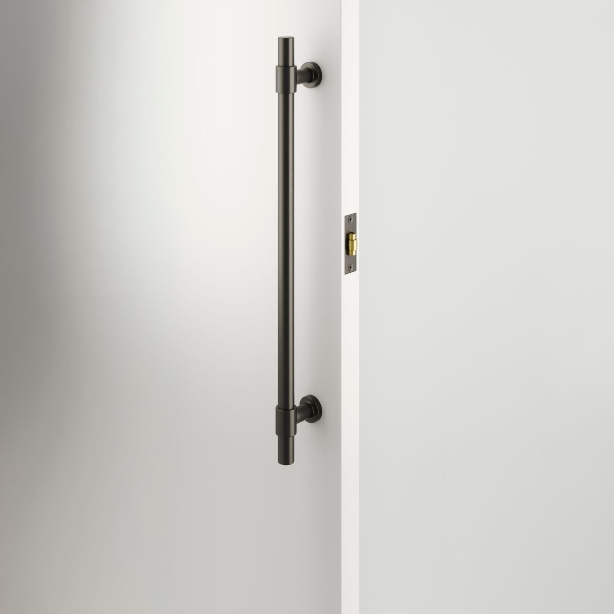 21860 - Roller Latch with Face Plate and Striker - Graphite PVD