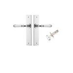 11786KPASS60 - Verona Lever - Chamfered  Backplate Passage Kit - Polished Chrome - Passage