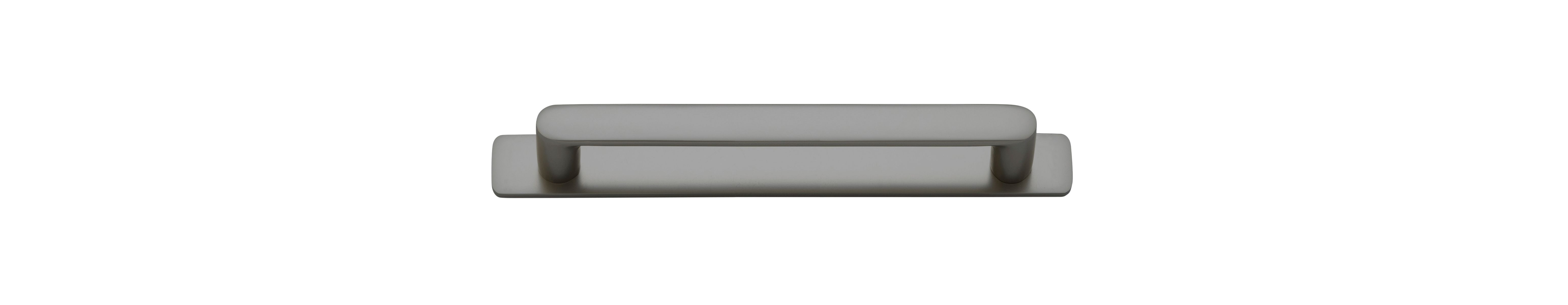 16912B - Osaka Cabinet Pull with Backplate - CTC160mm - Graphite PVD