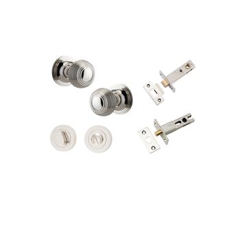 Guildford Knob - Round Rose Privacy Kit with Separate Privacy Turn