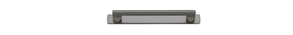17221B - Baltimore Cabinet Pull with Backplate - CTC160mm - Graphite PVD