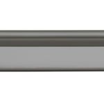 17221B - Baltimore Cabinet Pull with Backplate - CTC160mm - Graphite PVD