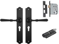 Reims Lever - Long Backplate Entrance Set with High Security Lock