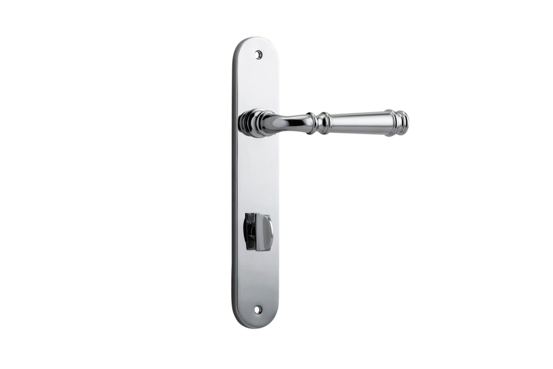 11730P85 - Verona Lever - Oval Backplate - Polished Chrome - Privacy