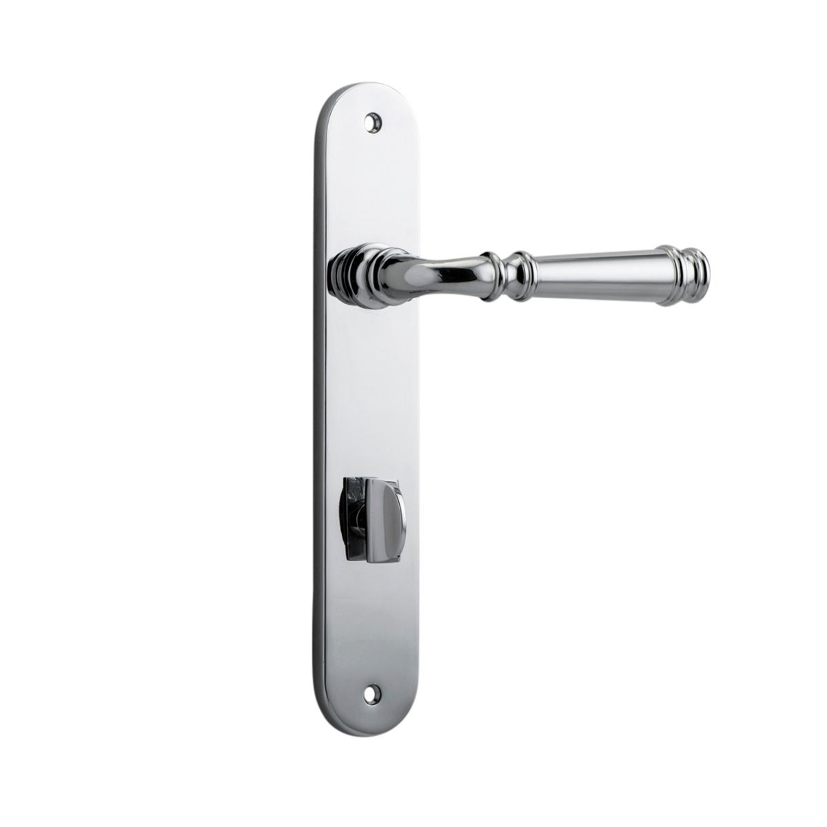 11730P85 - Verona Lever - Oval Backplate - Polished Chrome - Privacy