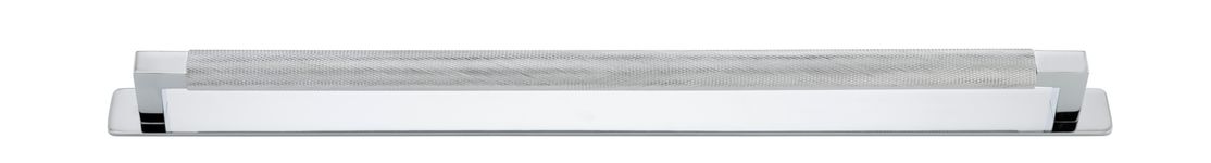 22142B - Brunswick Cabinet Pull with Backplate  - CTC450mm - Polished Chrome