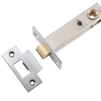 Hard Sprung Split Cam Tube Latch - 70mm Backset
