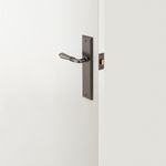 13736E85 - Sarlat Lever - Stepped Backplate - Distressed Nickel - Entrance