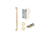 9380KENTR60KT - Sarlat Pull Handle - 450mm Entrance Kit with Separate High Security Lock - Polished Brass - Entrance