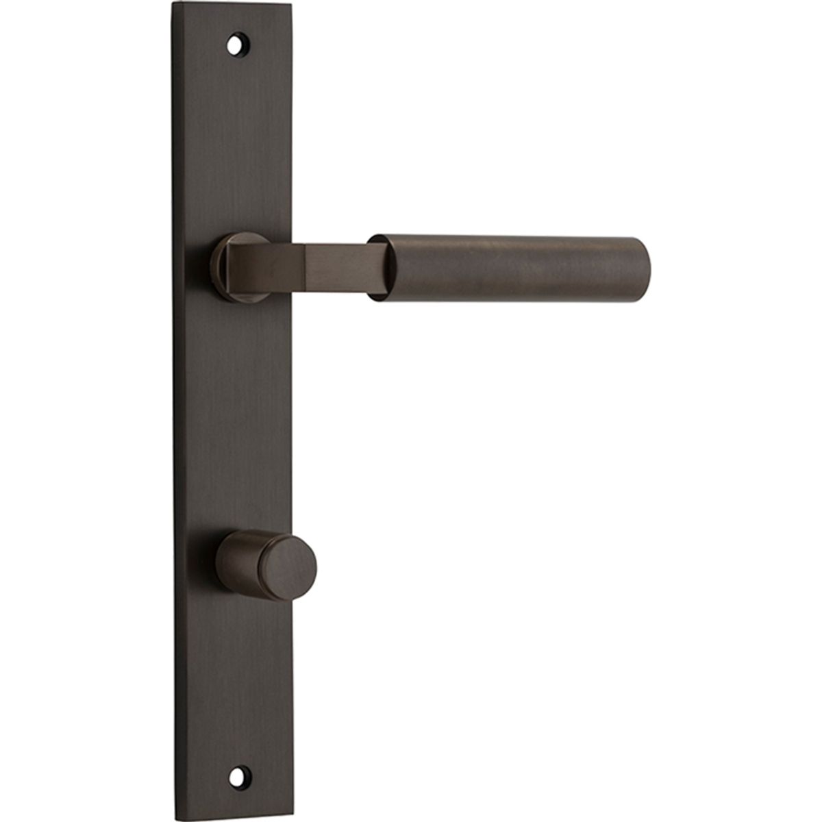 10750P85 - Berlin Lever - Rectangular Backplate - Signature Brass - Privacy
