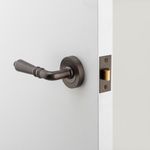 9201 - Sarlat Lever - Round Rose - Signature Brass - Passage